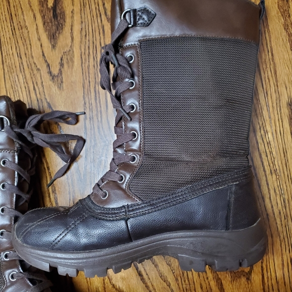 London Fog Winter Boots in Brown size 8.5 - Picture 7 of 9